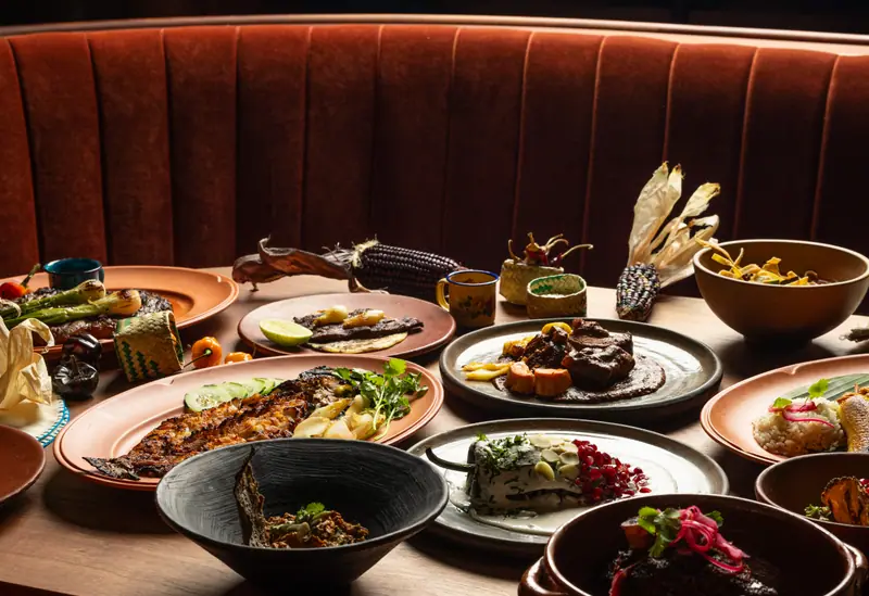 The set table at Amado, Burlingame, the food photography portfolio