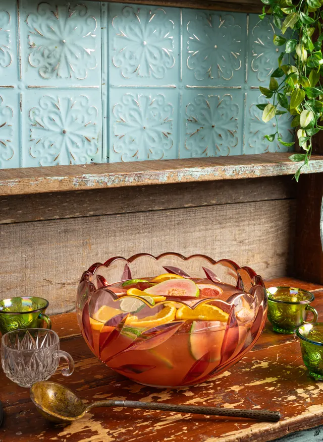 The punch bowl spread from Caribbean Cocktails, for Ten Speed Press